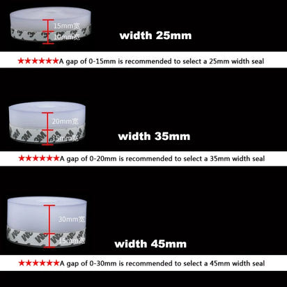 Drafto Tape - Heavy Duty Silicone Weather Seal Tape