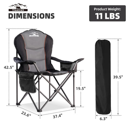 Oversized 500LB Rated Heavy Duty Camp Chair