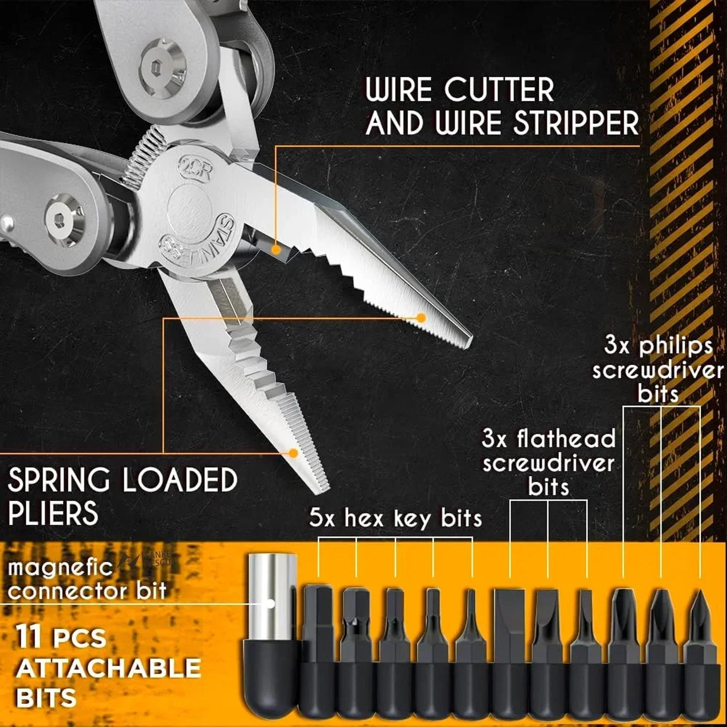 24 in 1 Survival Multitool