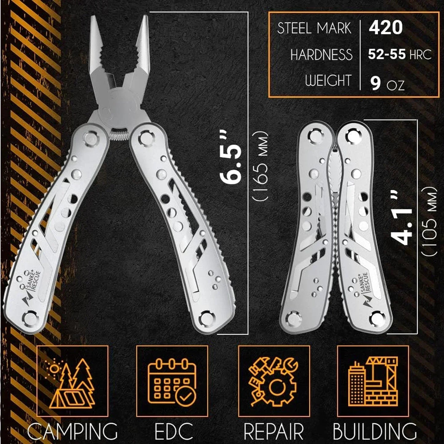 24 in 1 Survival Multitool